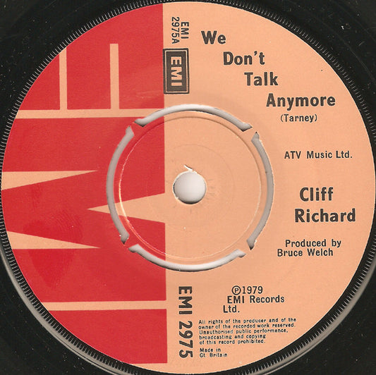 Cliff Richard : We Don't Talk Anymore (7", Single)