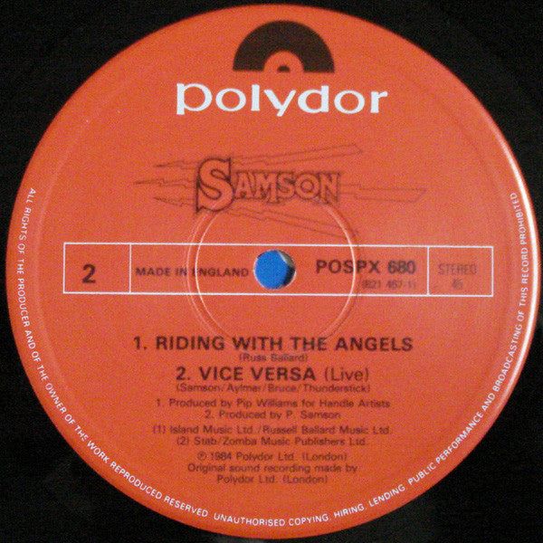 Samson (3) : The Fight Goes On (12", Single)