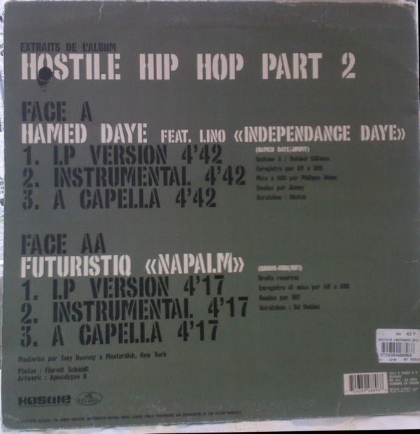 Hamed Däye Feat. Lino / Futuristiq : Independance Daye / Napalm (12")