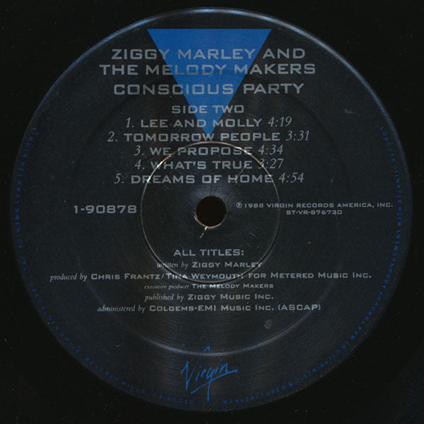 Ziggy Marley And The Melody Makers : Conscious Party (LP, Album)