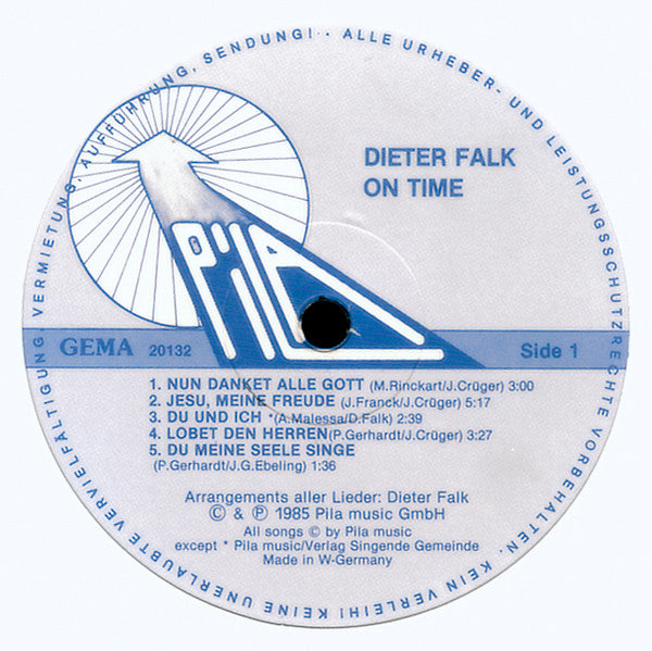 Dieter Falk : On Time (LP, Album)