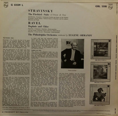 The Philadelphia Orchestra, Eugene Ormandy : Classical Favourites: STRAVINSKY The Firebird - Suite, RAVEL Daphnis and Chloe - Suites 1 and 2 (LP, Comp)