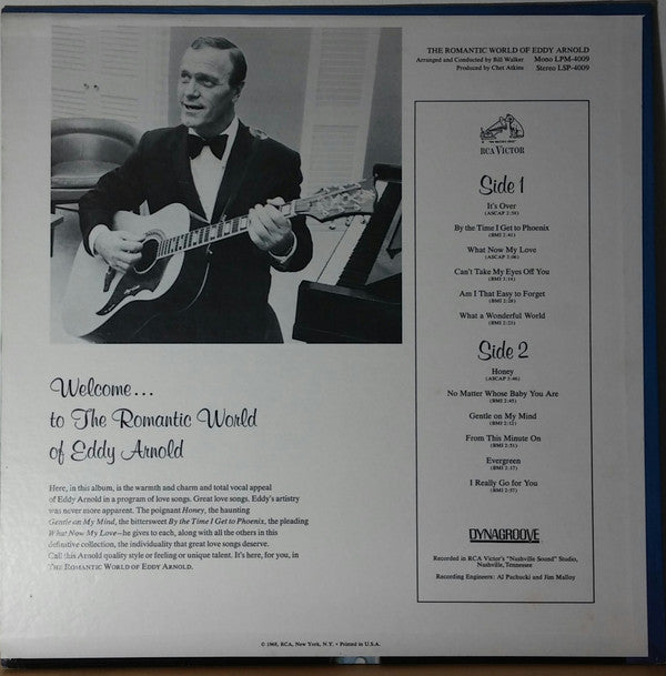 Eddy Arnold : The Romantic World Of Eddy Arnold (LP, Album, RP)