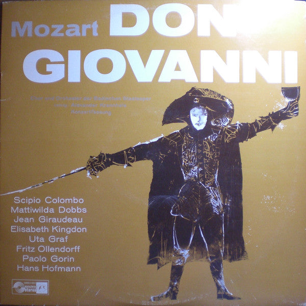 Wolfgang Amadeus Mozart - Badischer Staatsopernchor und Orchester Der Badischen Staatsoper, Alexander Krannhals : Don Giovanni (Concert Version) (LP)