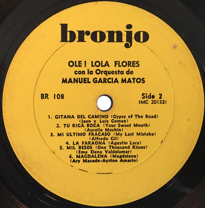 Lola Flores : ¡Olé! (LP, Album)