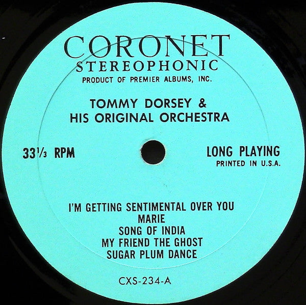 Tommy Dorsey And His Orchestra : Tommy Dorsey And His Original Orchestra (LP, Album)