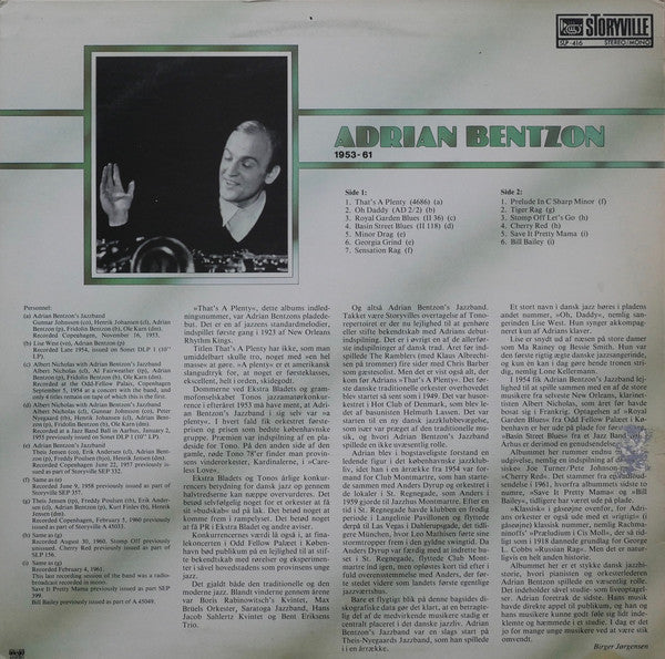 Adrian Bentzon : Danish Jazz Vol. 7 (Adrian Bentzon 1953-61) (LP, Comp)