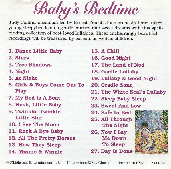 Judy Collins : Baby's Bedtime (CD, Album)