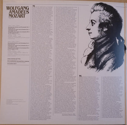 Anne-Sophie Mutter / Riccardo Muti, Wolfgang Amadeus Mozart, Philharmonia Orchestra : Violinkonzerte No.2 D-dur K.211 · No.4 D-dur K.218 (LP)