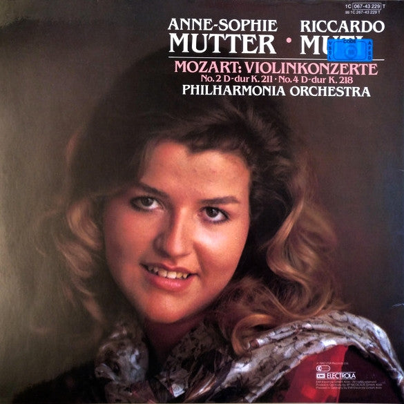 Anne-Sophie Mutter / Riccardo Muti, Wolfgang Amadeus Mozart, Philharmonia Orchestra : Violinkonzerte No.2 D-dur K.211 · No.4 D-dur K.218 (LP)