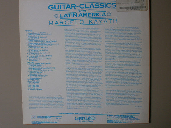 Marcelo Kayath : Guitar-Classics From Latin America (LP)