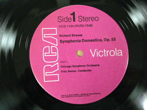 Richard Strauss, Fritz Reiner, The Chicago Symphony Orchestra : Symphonia Domestica (LP)