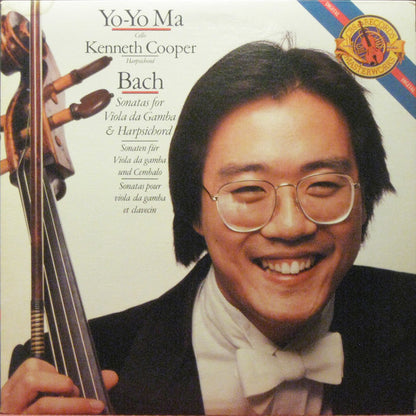 Johann Sebastian Bach / Yo-Yo Ma, Kenneth Cooper : Sonatas For Viola Da Gamba & Harpsichord (LP)