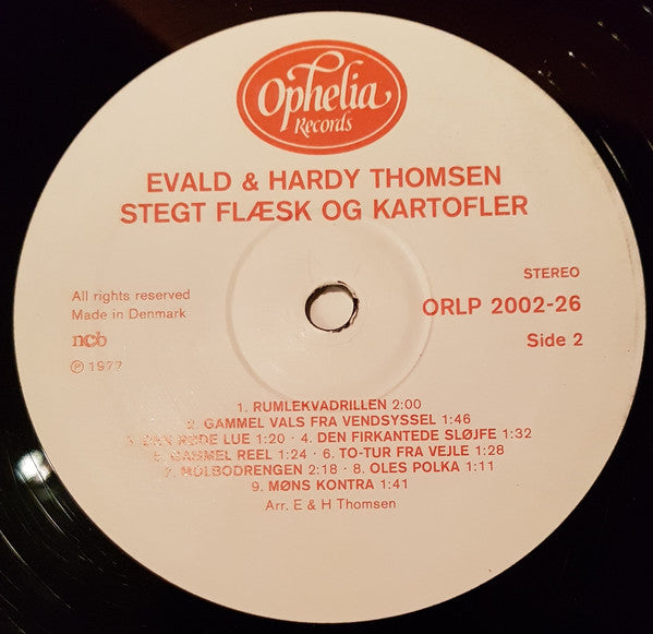 Evald Thomsen & Hardy Thomsen : Stegt Flæsk Og Kartofler (LP, Album)