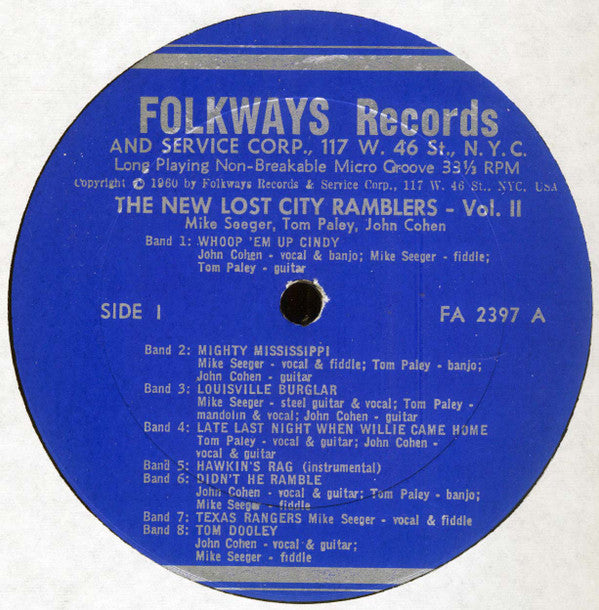 The New Lost City Ramblers : Vol. II (LP, Album, RP)