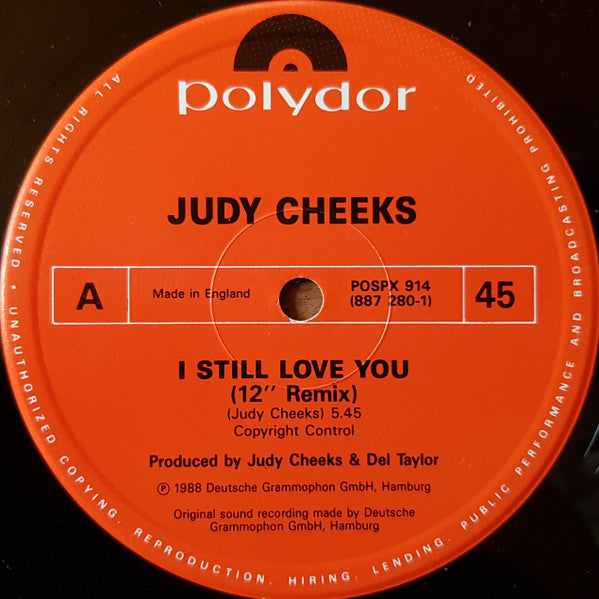 Judy Cheeks : I Still Love You (12")