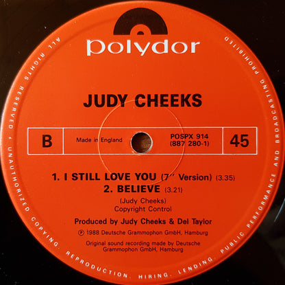 Judy Cheeks : I Still Love You (12")