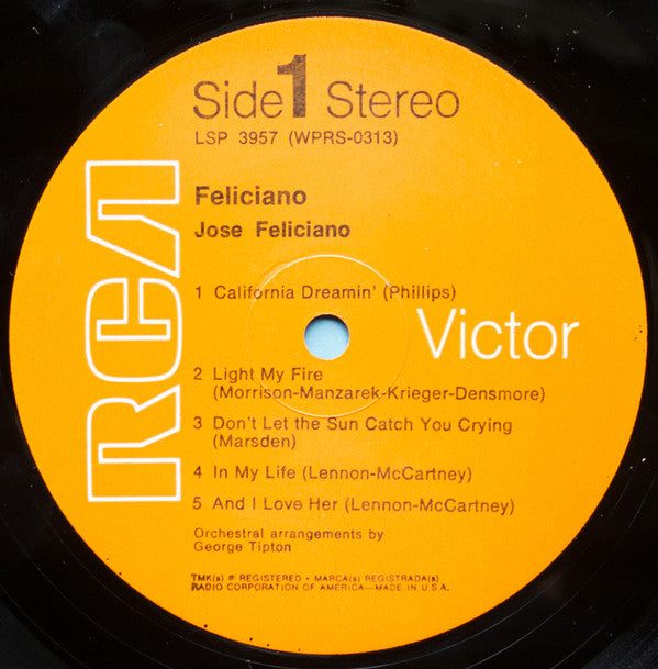 José Feliciano : Feliciano! (LP, Album, RE, Ind)