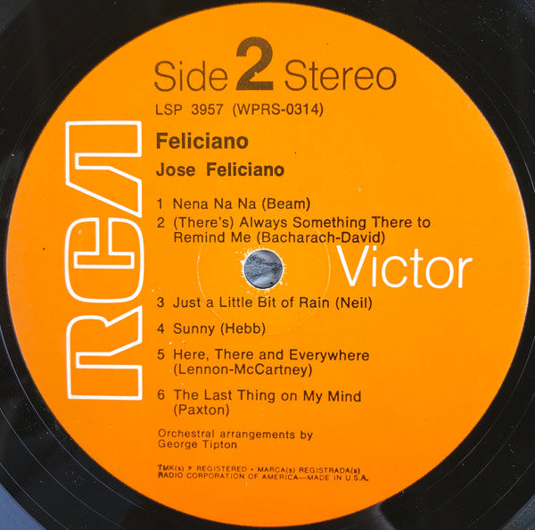 José Feliciano : Feliciano! (LP, Album, RE, Ind)