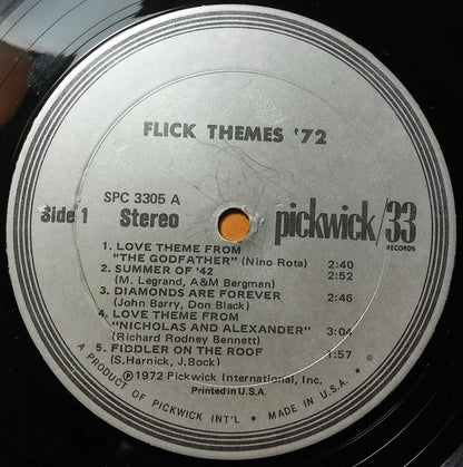 Unknown Artist : Flick Themes '72 (LP, Comp)