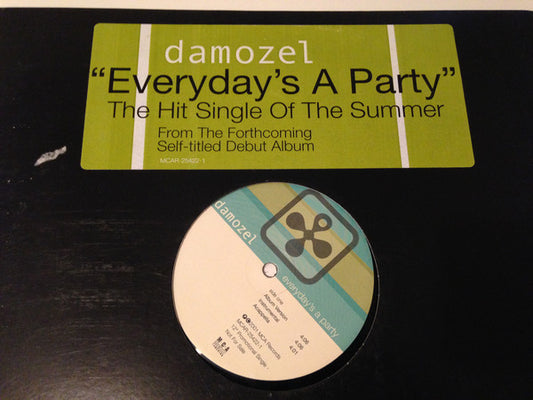 Damozel : Everyday's A Party (12", Promo)