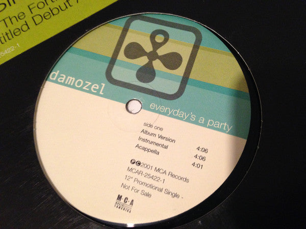 Damozel : Everyday's A Party (12", Promo)