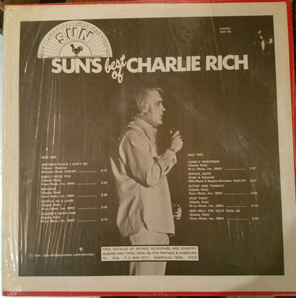 Charlie Rich : Sun's Best Of Charlie Rich (LP, Comp, Ter)