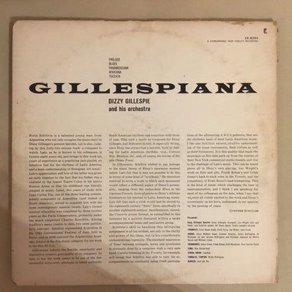 Dizzy Gillespie And His Orchestra : Gillespiana (LP, Album)