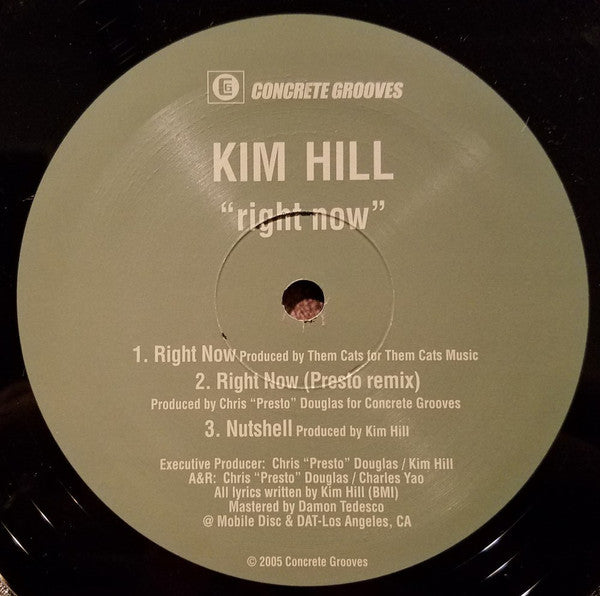 Kim Hill : Right Now (12", Maxi)