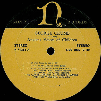 George Crumb : Ancient Voices Of Children (LP)