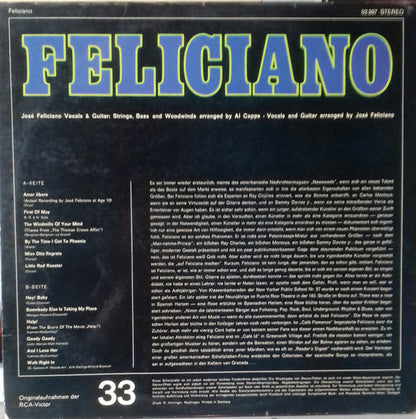 José Feliciano : Feliciano (LP, Comp, Club)