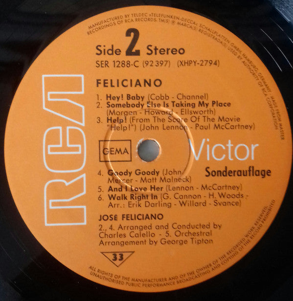 José Feliciano : Feliciano (LP, Comp, Club)