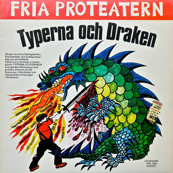 Fria Proteatern : Typerna Och Draken (LP, Album)