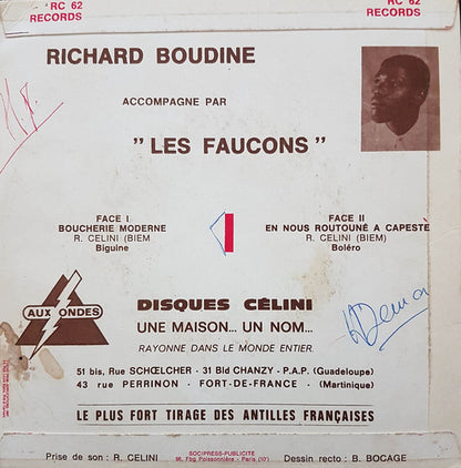 Richard Boudine : Boucherie Moderne - En Nous Routouné A Capstè (7", Single)