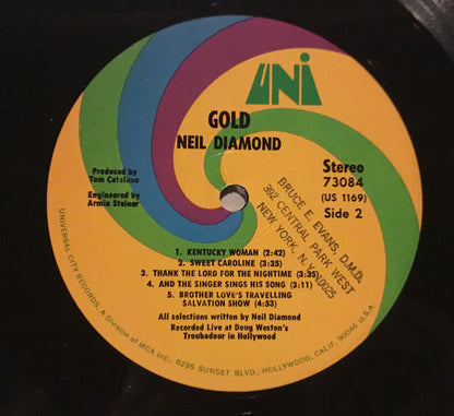 Neil Diamond : Gold (LP, Album)