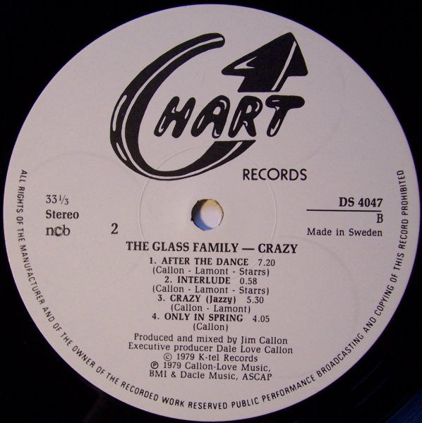 The Glass Family : Crazy! (LP, Album)