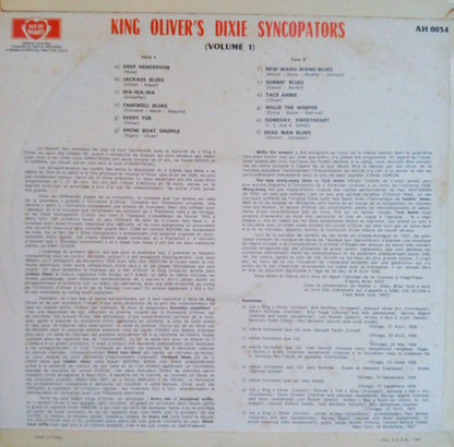 King Oliver & His Dixie Syncopators : King Oliver's Dixie Syncopators (LP, Comp)