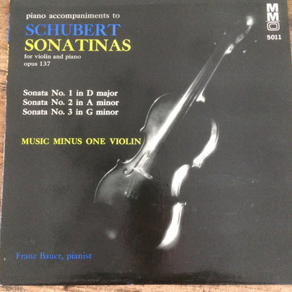 Franz Schubert : Music Minus One Violin -Schubert - 3 Sonatinas (LP)