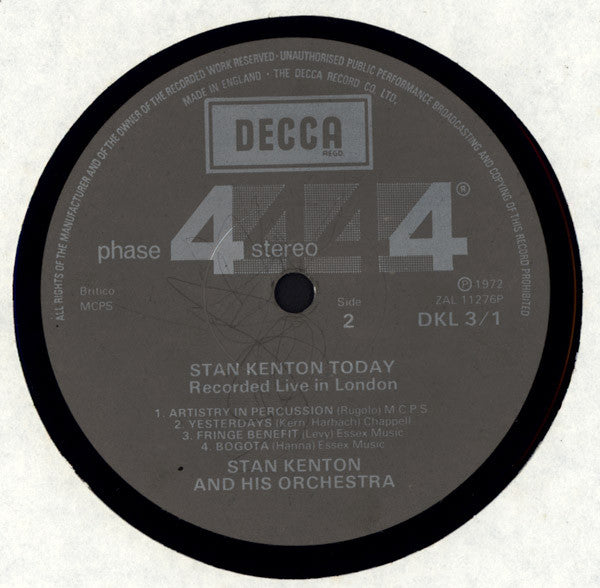 Stan Kenton : Stan Kenton Today (2xLP, Album)