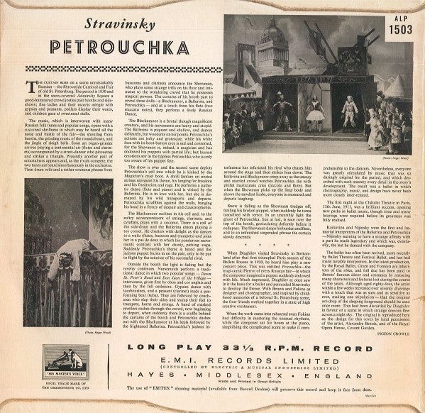 Igor Stravinsky - Philharmonia Orchestra, Efrem Kurtz : Petrouchka (LP, Album, Mono)