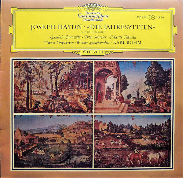 Joseph Haydn - Gundula Janowitz • Peter Schreier • Martti Talvela, Wiener Singverein • Wiener Symphoniker • Karl Böhm : »Die Jahreszeiten« (Chöre Und Arien) (LP)