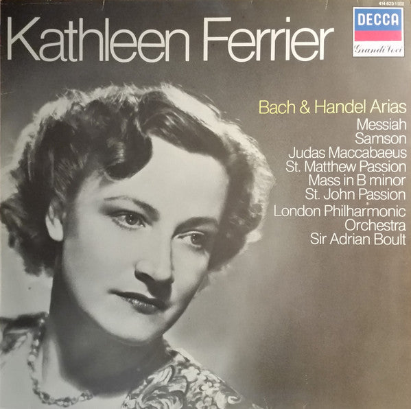 Kathleen Ferrier, Johann Sebastian Bach, Georg Friedrich Händel : Bach & Handel Arias (LP, Album, RE)