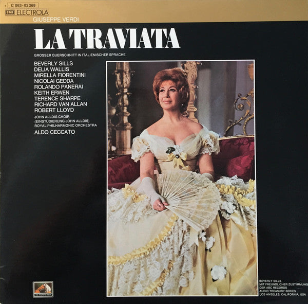 Giuseppe Verdi, The Royal Philharmonic Orchestra, John Alldis Choir, Aldo Ceccato : La Traviata - Großer Querschnitt in italienischer Sprache (LP, Album)