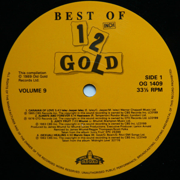 Various : Best Of 12 Inch Gold (Volume 9) (LP, Comp)