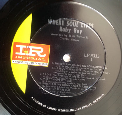 Baby Ray (2) : Where Soul Lives (LP, Mono)