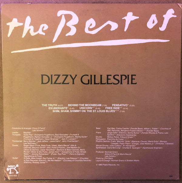 Dizzy Gillespie : The Best Of Dizzy Gillespie (LP, Comp, CRC)