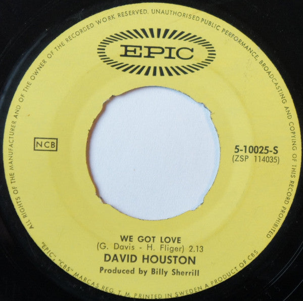 David Houston : Almost Persuaded / We Got Love (7", Single)