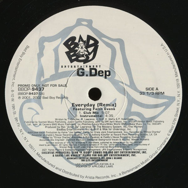 G-Dep : Everyday (Remix) (12", Promo)