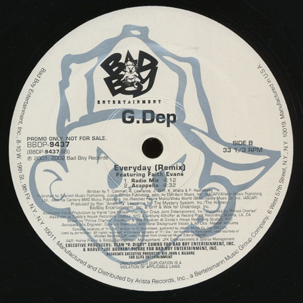 G-Dep : Everyday (Remix) (12", Promo)