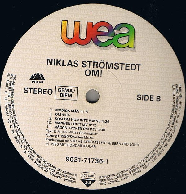 Niklas Strömstedt : Om! (LP, Album)